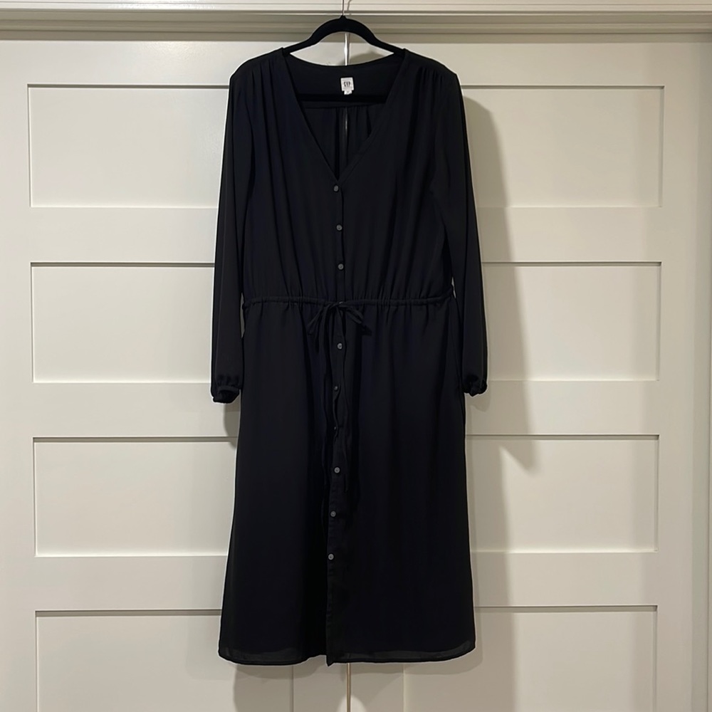 Gap Midi Black Classic Dress